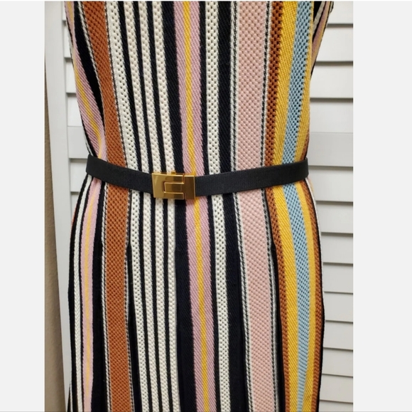 Tory Burch Multicolored Striped Sleeveless Sweater Dress. Large. EUC - Picture 9 of 12